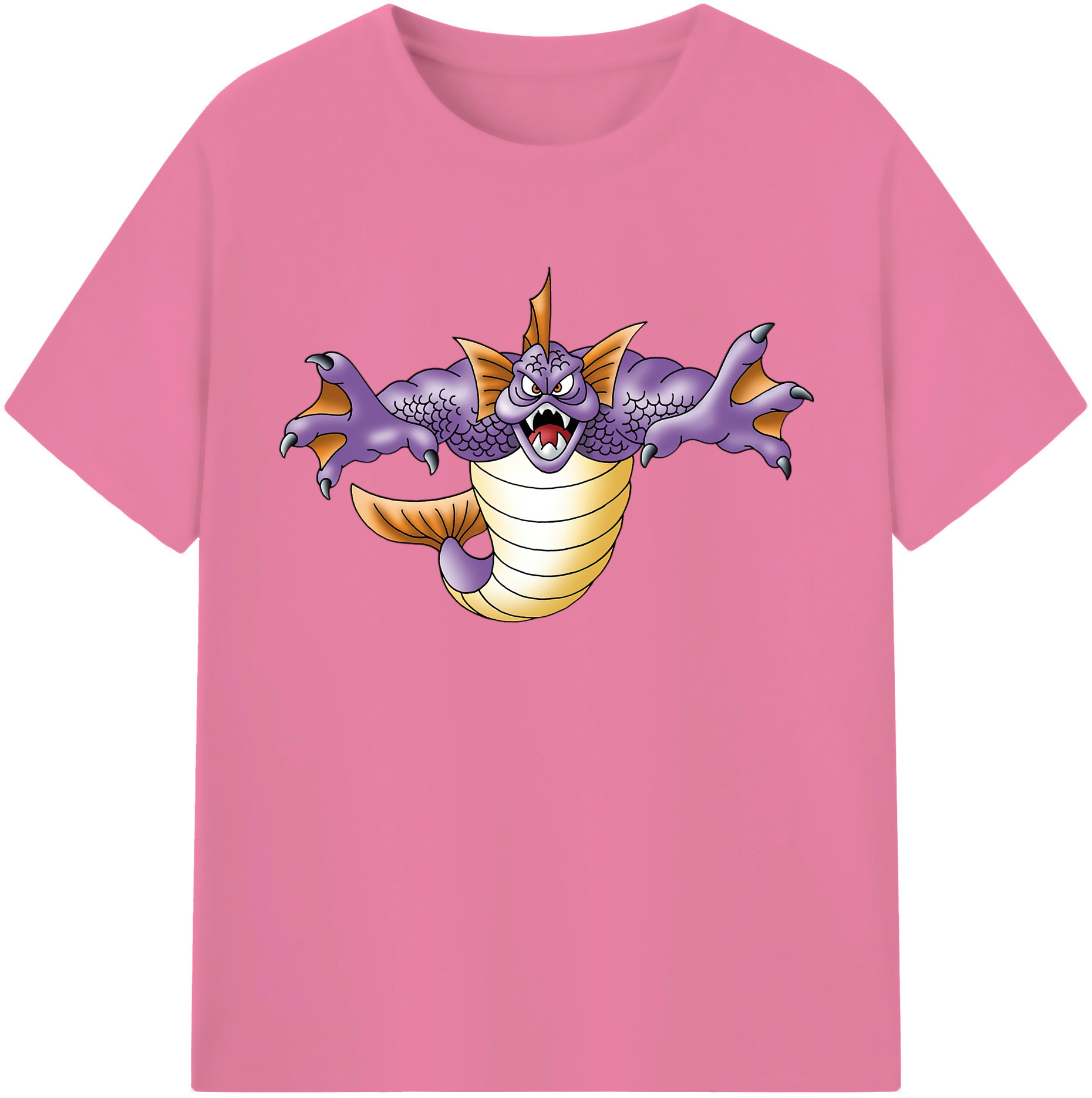 （画像用） ドラゴンクエスト Doragon Kuesuto Dragon Quest 綿100％半袖Tシャツ（フロントプリント）